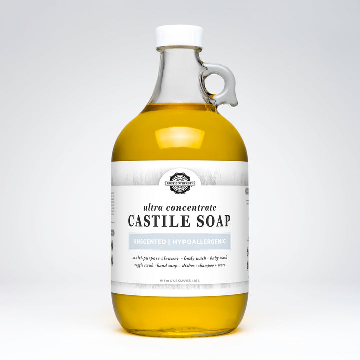 Rustic Strength Castile Soap - Ultra Concentrate | Unscented