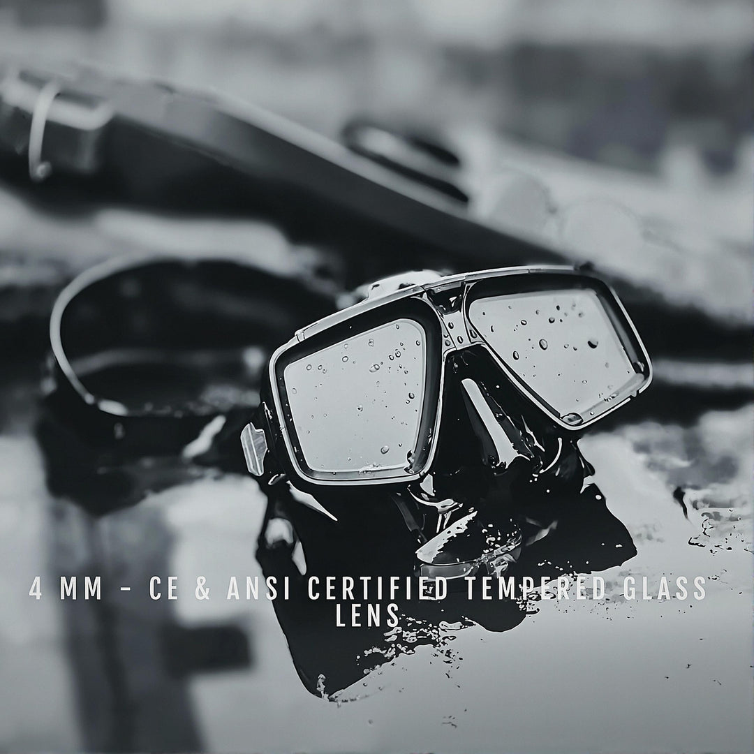 ATACLETE Twin Lens Dive Mask & Snorkel Combo