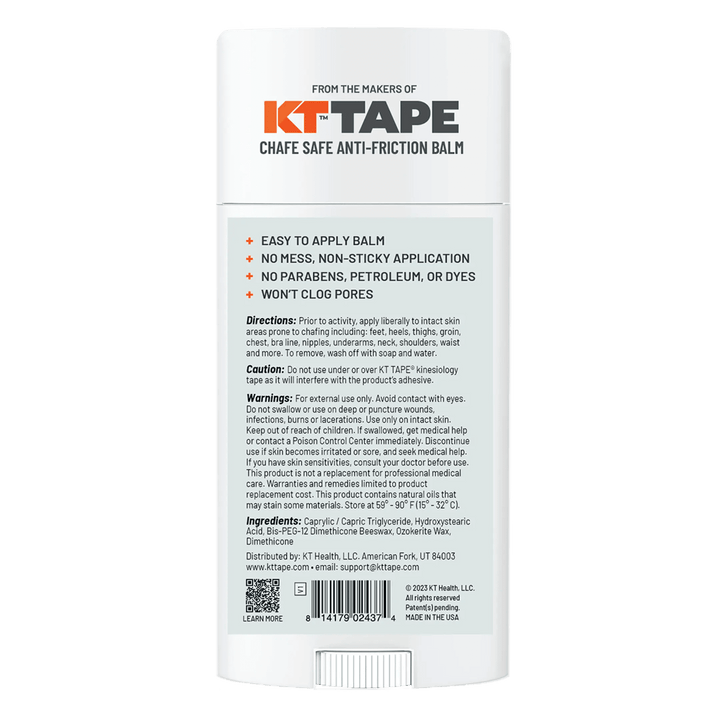 KT Health Chafe Safe™ Anti-Friction Balm