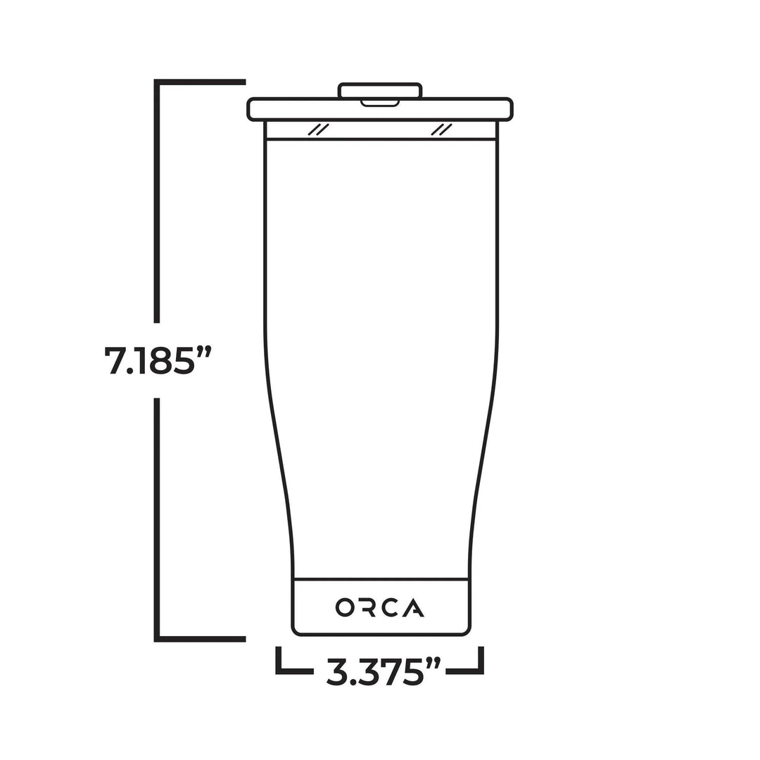 TRAPSKI CHASER™ 16OZ TUMBLER with Lid for Hot and Cold Drinks, Insulated Stainless Steel