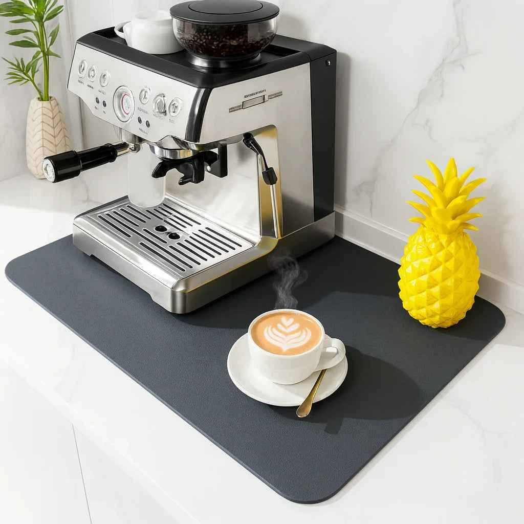 Absorbent Kitchen Dish Drying Mat by Strabella