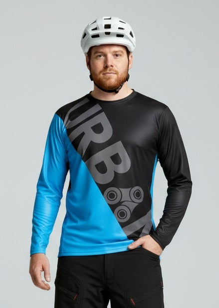 Urban Cycling Men's Long Sleeve Trailbuster MTB Cycling Jersey