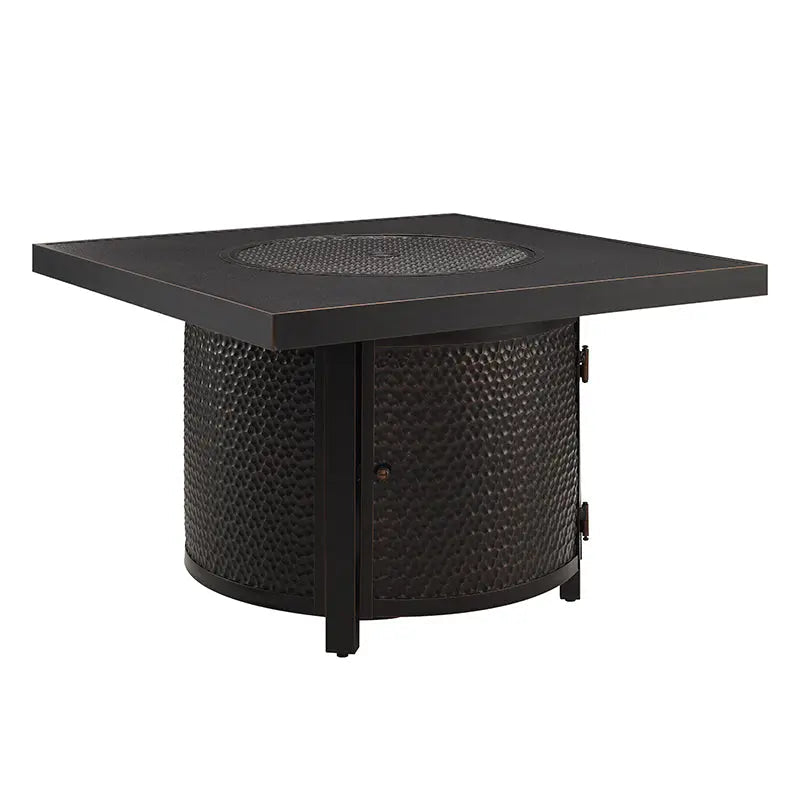 Clayton 40" Round Portable Gas Fire Pit Table