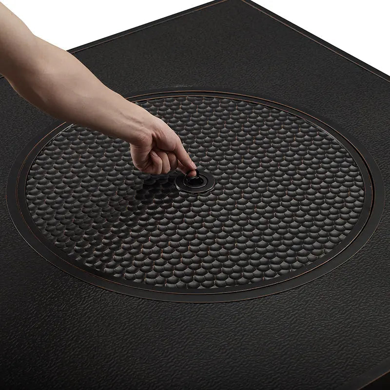 Clayton 40" Round Portable Gas Fire Pit Table
