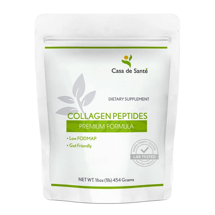 casa de sante Low FODMAP Certified Elemental Collagen Peptides for IBS & SIBO| Keto Paleo Gut Friendly, Gluten Lactose Soy Sugar & Grain Free| No Carb, All Natural Non GMO
