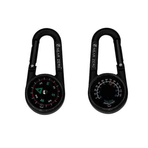 Near Zero Outdoor Gear Compass / Thermometer Carabiner