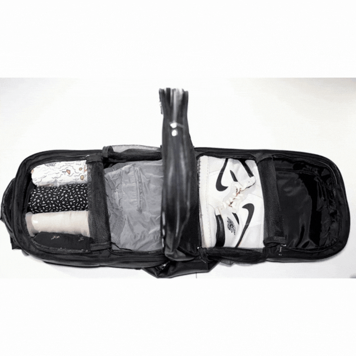 Sole Premise Black Leather Patented Shoe Bag XL Design *Holds Size 17