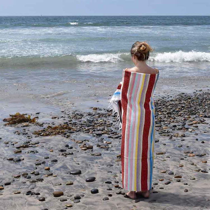 West Path 100% Cotton Red Serape Blanket