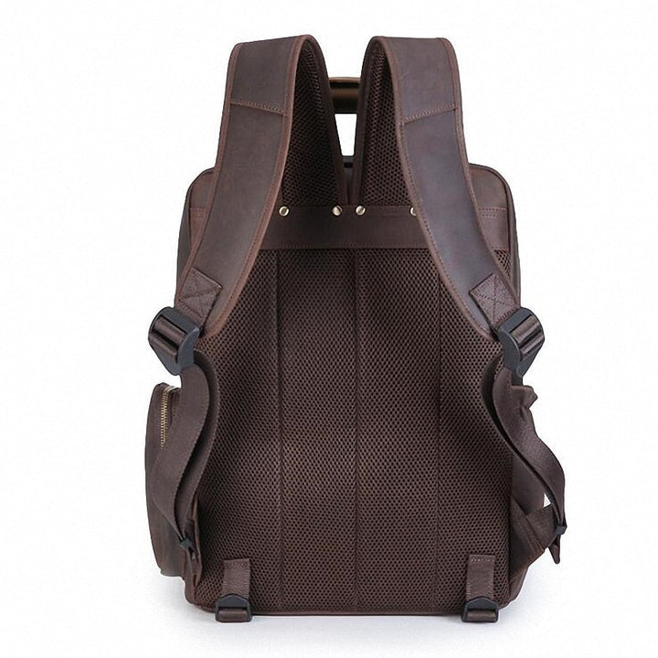 The Gaetano | Large Leather Backpack Camera Bag with Tripod Holder