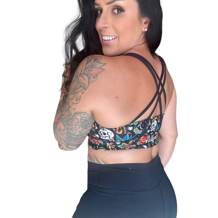 Emerald Longline Sports Bra - Tatted and Torn