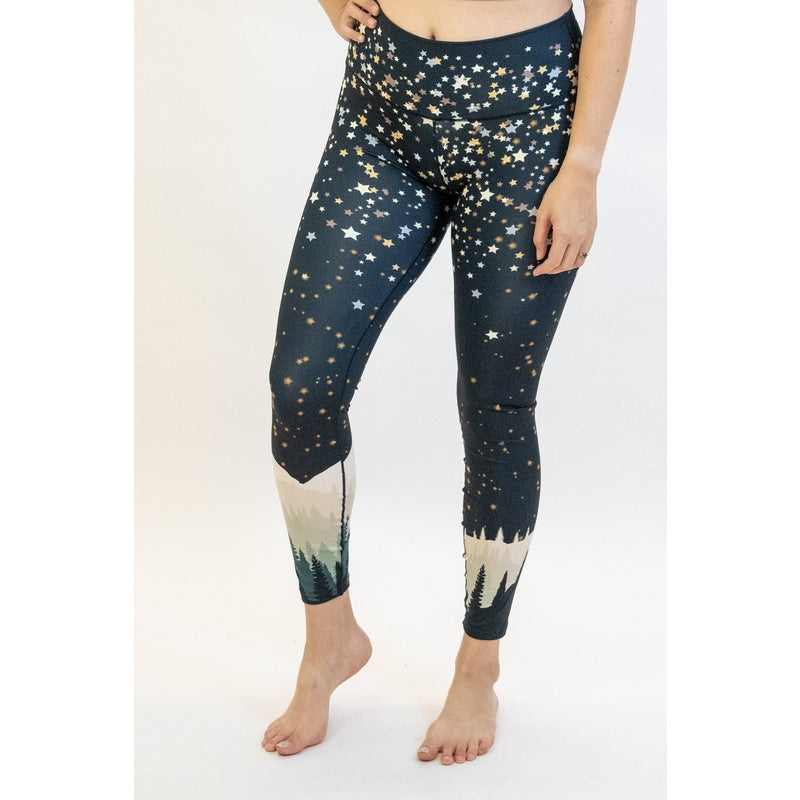 Colorado Threads New Years Mountain Yoga Pants