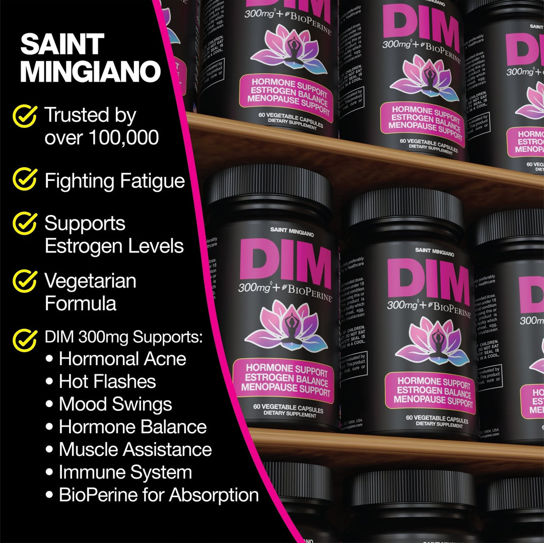 DIM Supplement 300 mg Supplements | Hormone Estrogen and Menopause Balance for Women