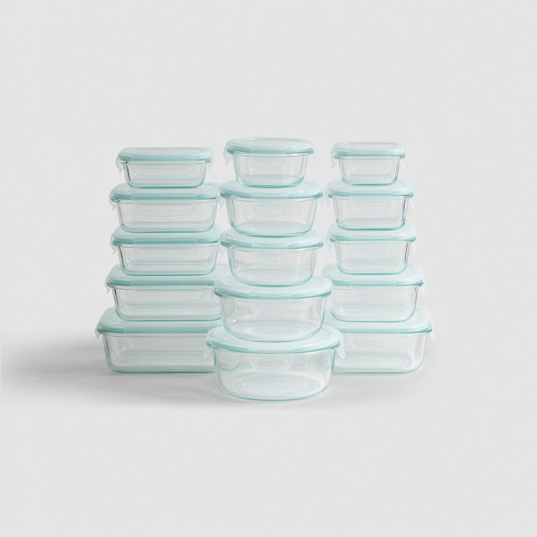 15 Container Borosilicate Glass Set