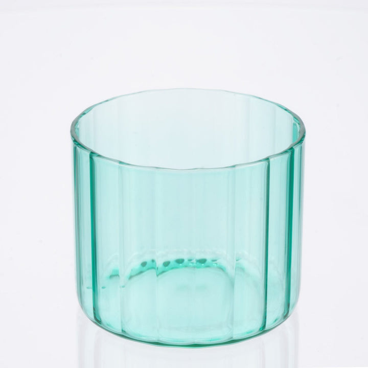 Glass Canister Set & Bamboo Lid - Diamond Blue