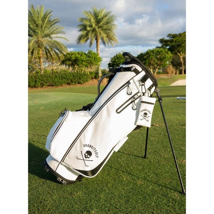 Shank it Golf White Golf Bag