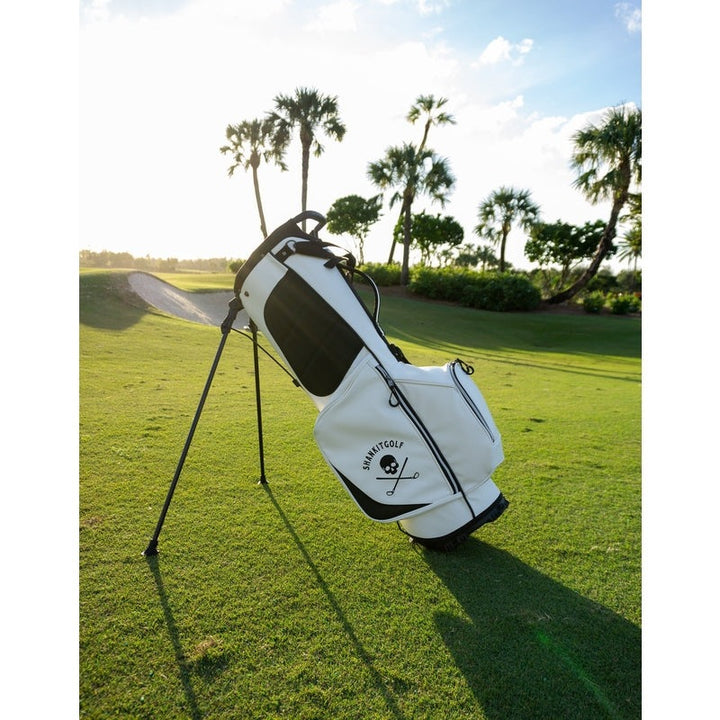 Shank it Golf White Golf Bag