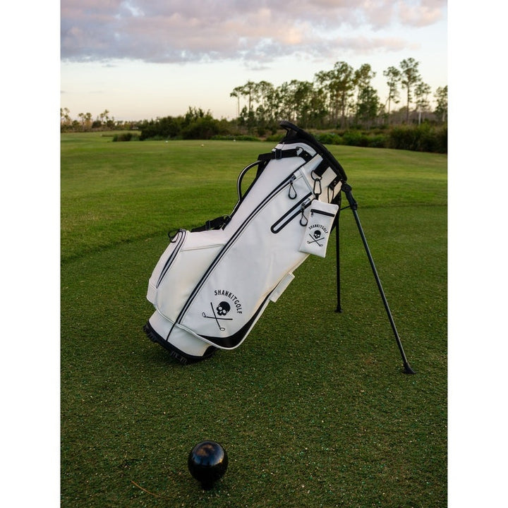 Shank it Golf White Golf Bag