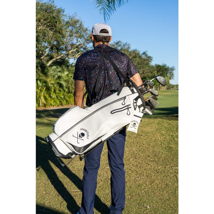 Shank it Golf White Golf Bag