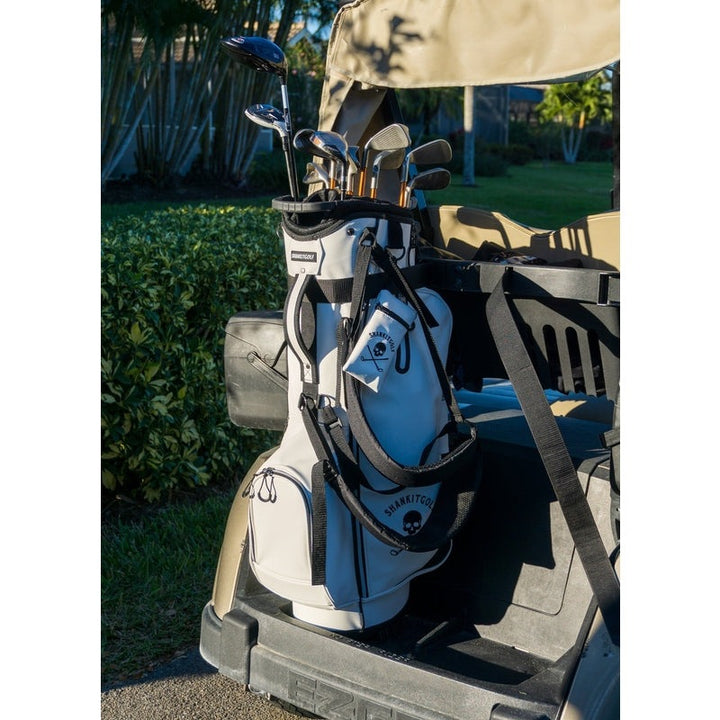 Shank it Golf White Golf Bag