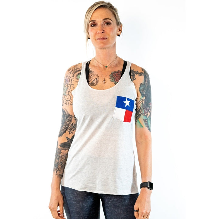 Colorado Threads Pocket Texas Flag Tank