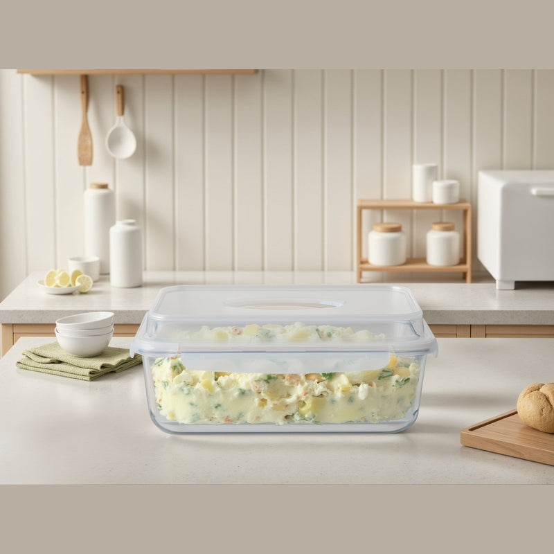 Bake & Carry Glass Set 5 Containers, Vanilla