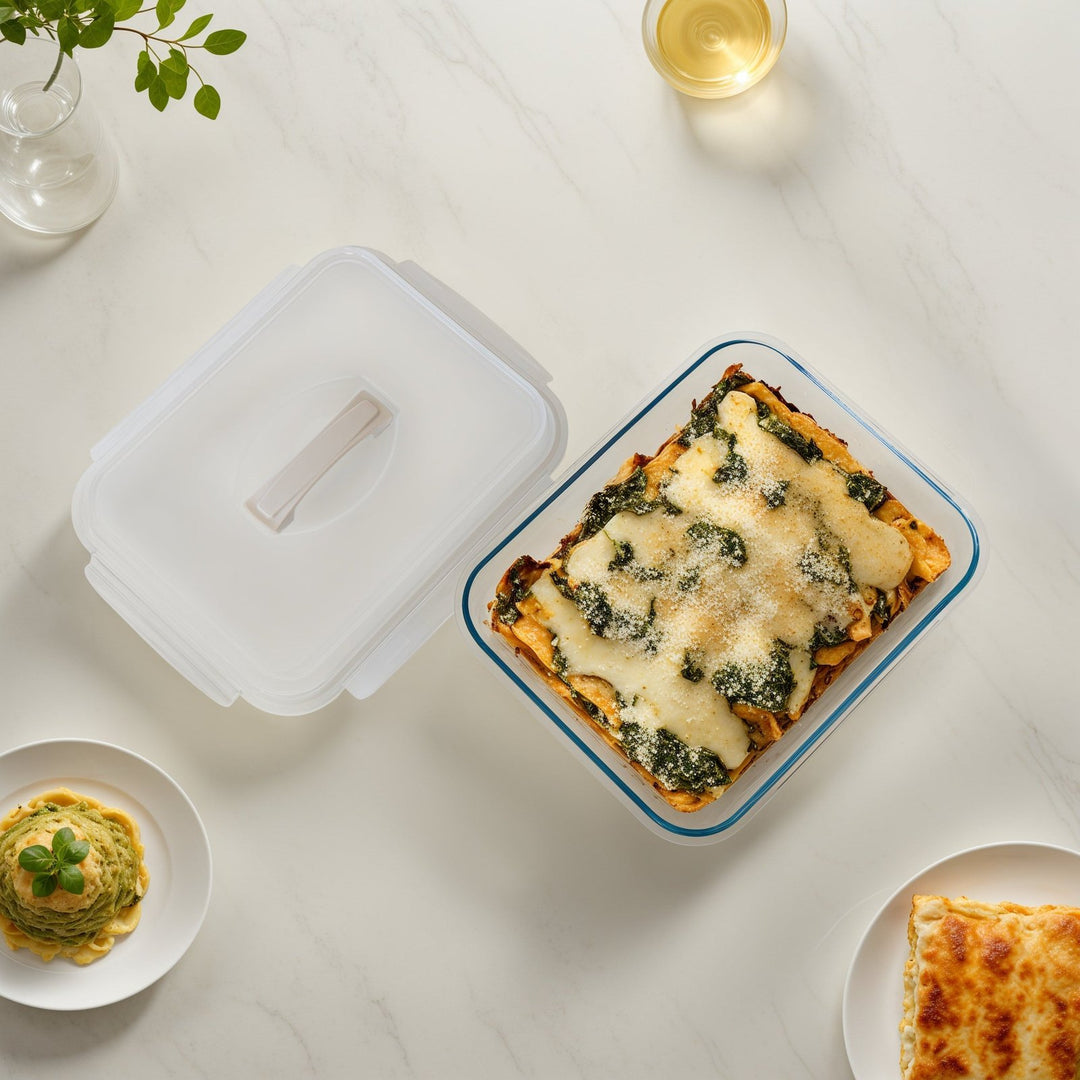 Bake & Carry Glass Set 5 Containers, Vanilla