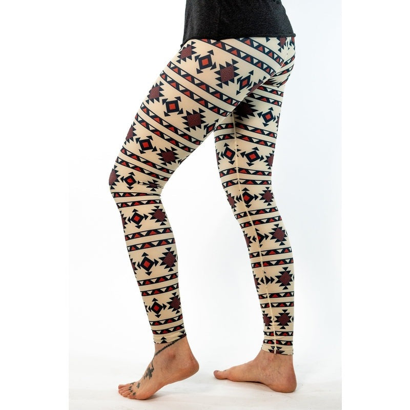 Colorado Threads Oatmeal Aztec Yoga Pants *FINAL SALE*