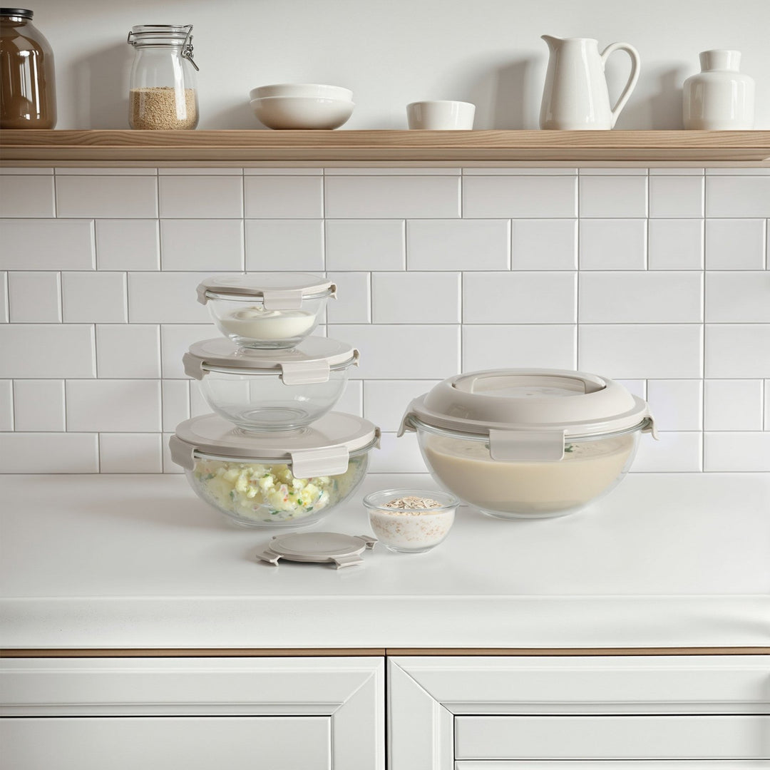 Borosilicate Glass Mixing Bowl Set 5 Bowls