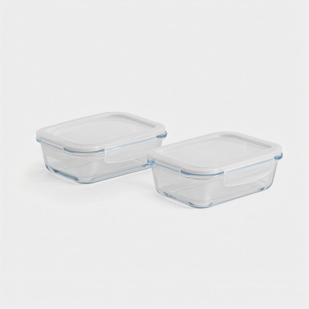 Bake & Carry Glass Set 5 Containers, Vanilla