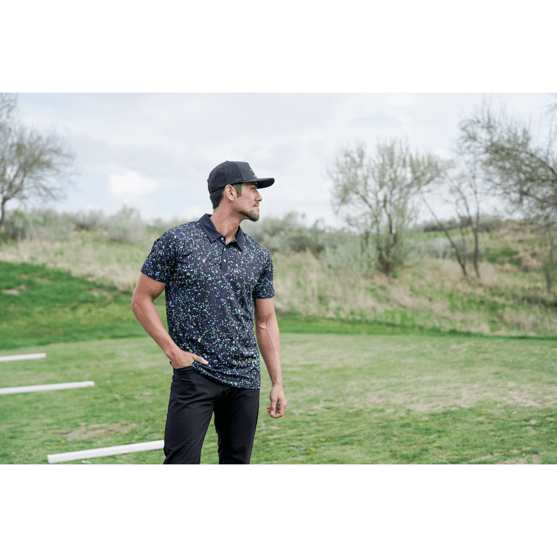 Shank it Golf Paint Splatter Polo 2.0