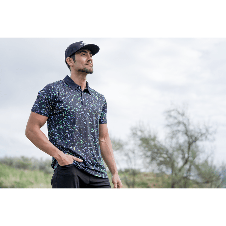 Shank it Golf Paint Splatter Polo 2.0