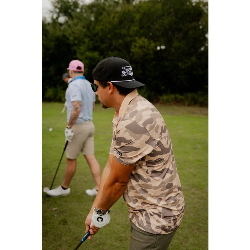 Shank it Golf Desert Camo Polo