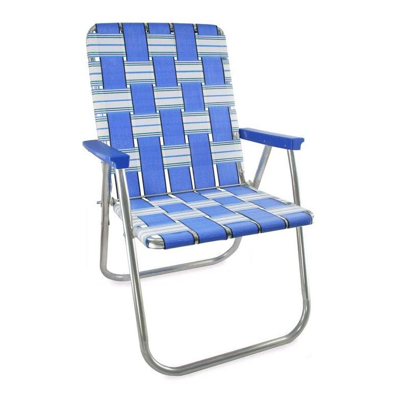Lawn Chair USA Blue Sands Classic Chair with Blue Arms