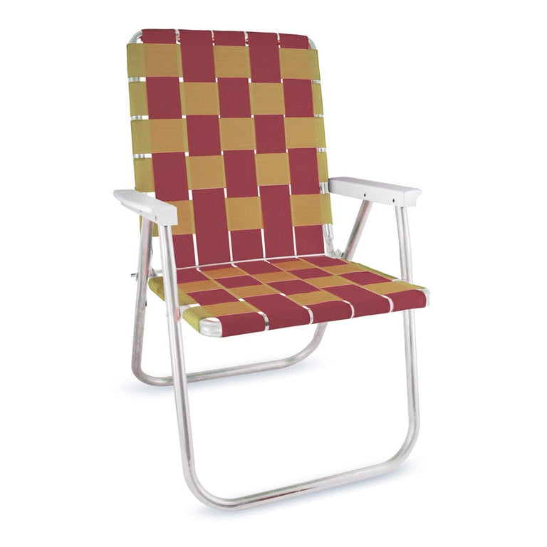 Lawn Chair USA Burgundy & Gold Classic Chair