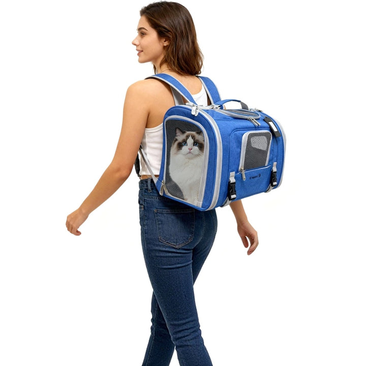 Mr. Peanut's Monterey Series Airline Compliant Horizontal Backpack Pet Carrier