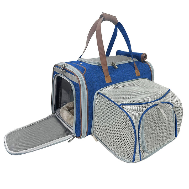 Mr. Peanut's Gold Series Big Apple XL Size Airline Compliant Expandable Pet Carrier