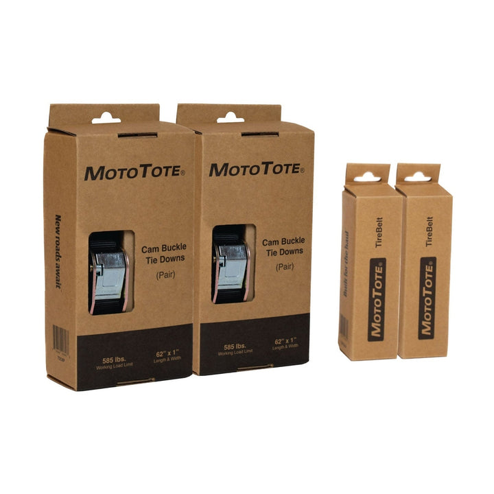 MotoTote Dual E-Bike Tie Down Bundle