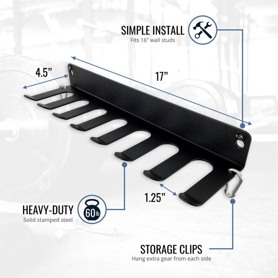 Gym Equipment Organizer for Bands and Jump Ropes