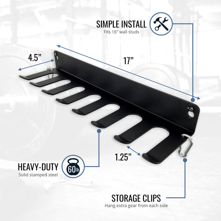 Gym Equipment Organizer for Bands and Jump Ropes
