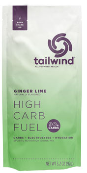 Tailwind Nutrition High Carb Fuel Ginger Lime - 6-Pack Box