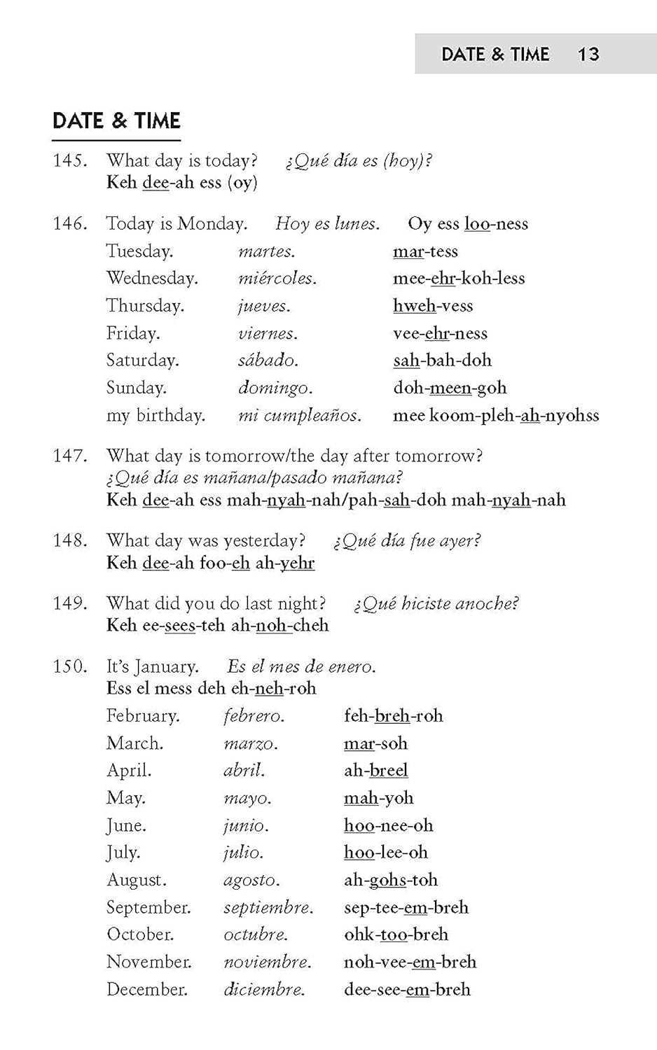 Easy Spanish Phrase Book NEW EDITION: Over 700 Phrases for Everyday Use Dover Language Guides Spanish Spiral Bound