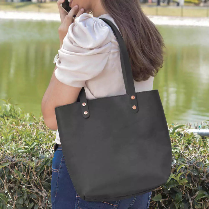 Eden SMALL Leather Tote Bag - Classic