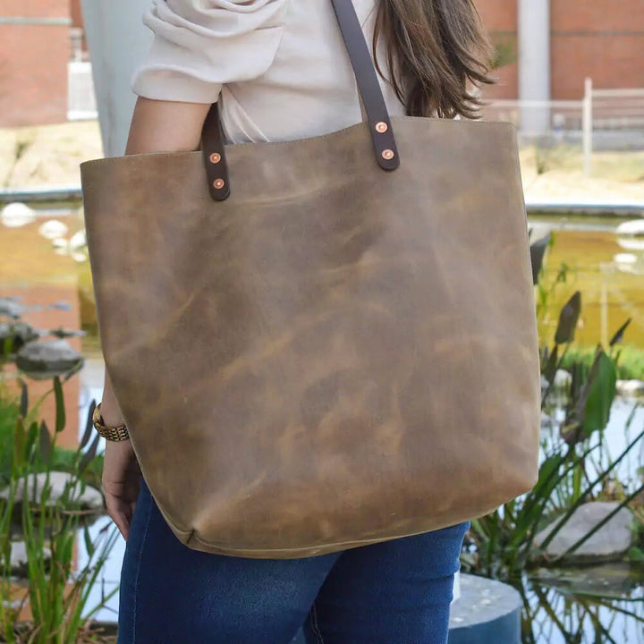 Eden OVERSIZED Leather Tote Bag - Classic