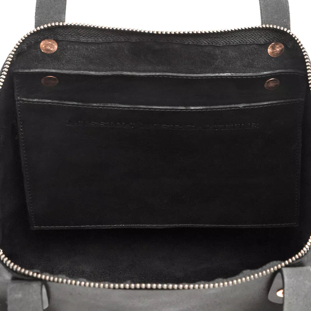 Eden LARGE Leather Tote Bag - Zippered