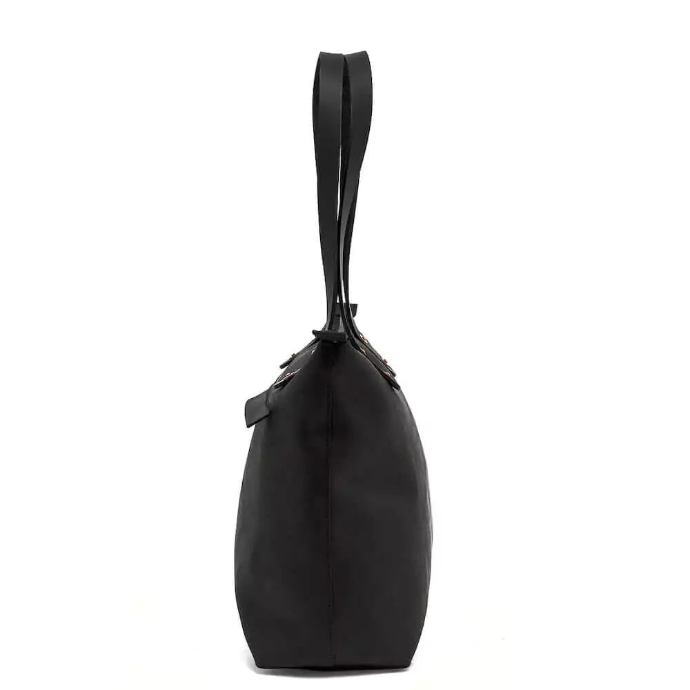 Eden SMALL Leather Tote Bag - Zippered