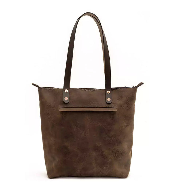 Eden MEDIUM Leather Tote Bag - Zippered