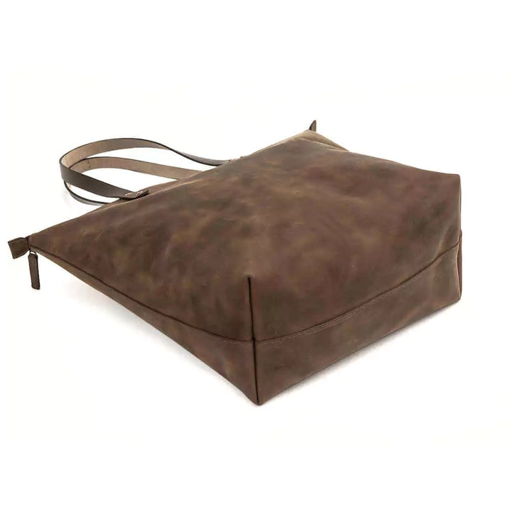 Eden OVERSIZED Leather Tote Bag - Zippered