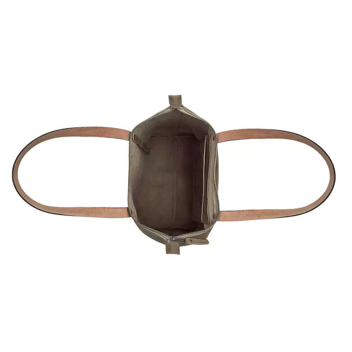 Eden LARGE Leather Tote Bag - Zippered