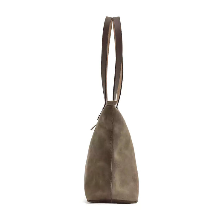 Eden SMALL Leather Tote Bag - Zippered