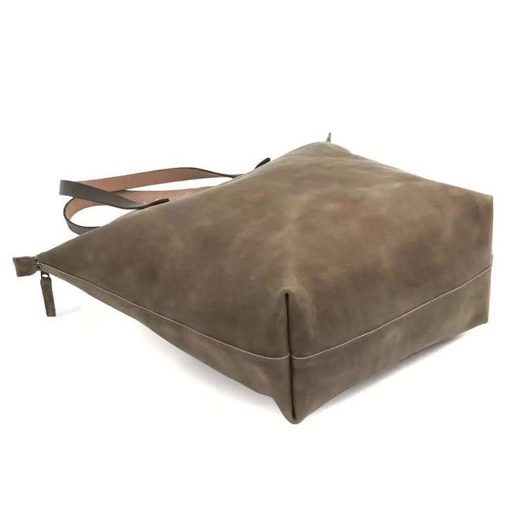 Eden OVERSIZED Leather Tote Bag - Zippered